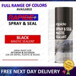 1x Black Aerosol Spray Sealant Coating Pipe Vehicle Metal Wood Plastic 400ml