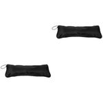 Black Umbrella Storage Bag with Strap Portable Foldable Fiberglass Travel Pouch