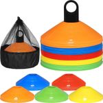 50Pcs Football Training Cones Multicolor Football Sports Marker Cones Disc Mark