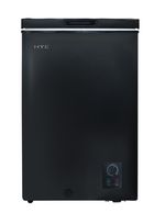 HYE Chest Freezer 96 Litre Freestanding 60cm - Garage Ready With Basket - Black