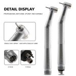 1-10X Dental High Speed Handpiece Turbine Push Button Clean Head 2/4H CE