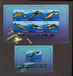 M28680 Palau 2011 Whales X2 m/s UMM Sg 2425/6 Cat £26.50