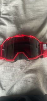 motor cross goggles red
