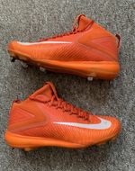 Nike Air Baseball Shoes UK 7 Mike Trout Metal Cleats Force Zoom Orange Pro Mid