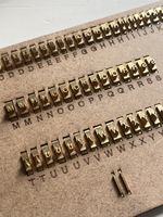 VESA Tools Capital Letters 59 pcs | Leather letter stamp - Excellent Condition