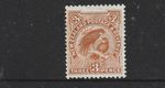 STAMPS NEW ZEALAND 1907 3d SMALL HUIAS MINT NO GUM