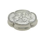 Victorian Sterling Silver Reynold's Angels Pill Box Antique 1897 Birmingham