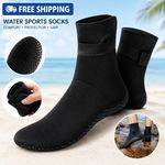 3mm Neoprene Wetsuit Socks Non-Slip Surf Swim Diving Beach Water Sports Boots UK