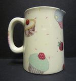 Heron Cross Pottery Cup Cakes Chintz English 1/4 Pint Cream Jug