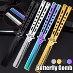 Butterfly Black Comb Toy Trainer Steel Unsharpened Practice Tool Sports Metal UK