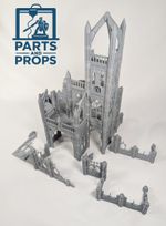 Wargaming Modular Scenery City Auditorium Tower Compatible - Warhammer 40k 28mm