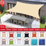 Extra Heavy Duty Shade Sail Shade Cloth  Sun Square Rectangle