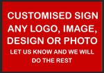 Customised Custom Made Personalised Metal Sign Handmade Any ColourAny Logo Image