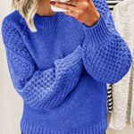Womens Ladies Winter Knitted Long Sleeved Jumper Pullover Sweater Tops PLUS Size