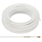 100Ft 14 AWG -76-932 Degrees Fahrenheit High Temperature Wire, White