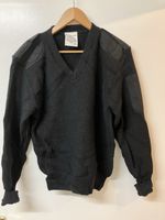 Black V-Neck Woollen Jumper Chest 38 Inches Security Film Tv Prison Guard