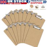 2-50Pcs A4 Quality Wooden Clipboard with Hanging Hole Clip Board Office School