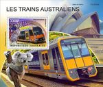 AUSTRALIAN TRAINS Australia Railway Locomotive Train 1v-Stamp Sheet (2021 Togo)