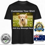Custom Photo T-Shirt Personalized Image & Text Print | Stag Do Hen Party Gift UK