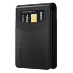Frapkom Men's RFID Blocking Slim Pop Up Wallet Carbon Fibre Card Holder