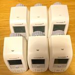 Homematic Radiator Thermostat Controllers, White - Lot of 6 Units