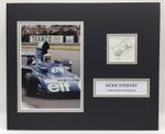 RARE Jackie Stewart F1 Signed Photo Display + COA AUTOGRAPH FORMULA ONE