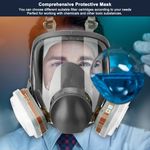 Face Cover Respirator Mask Facepiece for Painting Welding Sanding Asbestos Mold