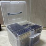Cards Storage Box with Dividers for PSA BGS Graded Cards For Sports Games Cards