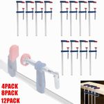 Heavy Duty 4-12x F-Clamps Adjustable Wood Metal Clamp Woodworking Tools 50x300mm