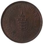 ND (1851–1865) Woolwich Gregory Browne Royal Artillery Canteen Token – BMT002