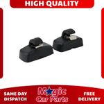 2X FRONT SUN VISOR HOOK CLIPS FOR SEAT / SKODA / VOLKSWAGEN BLACK 3B0857561B