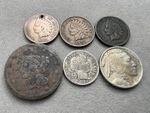 Collection Of USA Coins - Including 1840 One Cent And 1903 One Dime