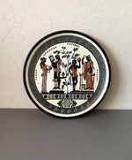 Vintage terracotta Plate, Made in Greece, Greek pottery, Apollo, Bacchus, 15cm