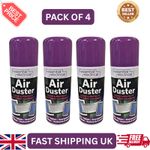 4 x Professional Compressed Air Duster Can Spray Gun Non-Contact Cleaning