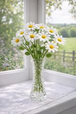 Knitted Daisy Pattern Only DK UK Realistic Flowers Bouquet Gift Knit DIY