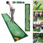 Golf Putting Mat Non-slip Indoor/Outdoor Practice Training Aid for Adults & Kids