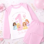 Personalised 1st Birthday Pyjamas, First Bib | Girls When I Wake Up I Will Be 1