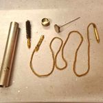 Pull-Through Gun Cleaning Kit w/ Bore Brush & Metal Tube Case