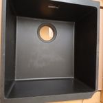  Composite Undermount Kitchen Sink Single Bowl Black