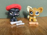 LPS Scottie Scottish Terrier #1034 & Chihauhua #731 Both with Accessories