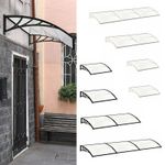 Outdoor Window Door Canopy Awning Shelter Wall Mounted Sun Shade Rain Cover UK