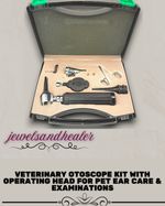 Veterinary Otoscope Kit with Operating Head for Pet Ear Care & Examination tool