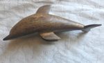 Vintage Hand Carved Wooden Dolphin 3 Great Condition See Photos