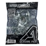 Ash Hose Clips Mixed Pack 100 Assorted Clamps Stainless Steel 9.5mm - 50mm