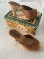 Vintage 70s 80s Candie's Original Slides Leather Sexy Mules NIB Deadstock 7