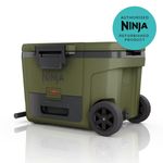 Ninja FrostVault 42L Wheeled Cooler with Dry Zone, Olive - [FB245EUUKDBGNREF]