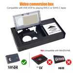 VHS-C To VHS Old School Cassette Video Tape Player Recorder Adapter Converter UK