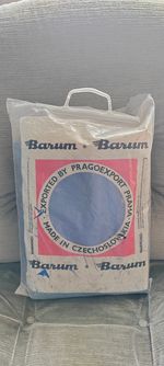 Vintage Barum Rubberised canvas Airbed Single Mattress Blue & Red stripe vgc