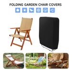 Folding Reclining Chair Cover Sun Lounger Waterproof Outdoor Garden Chair Cover