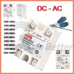 Single Phase Solid State Relay Module DC-AC SSR-10DA -100DA 3-32VDC 34-380VAC